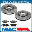 (2) FRONT Brake Rotors & Ceramic Pads All for Audi A4 & A4 Quattro 2.0 12-16