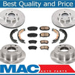 100% New Front & Rear Brake Rotors Ceramic Pads for Kia Forte SX 2.4L 2010-2013