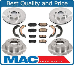 100% New Front & Rear Brake Rotors Ceramic Pads for Kia Forte SX 2.4L 2010-2013