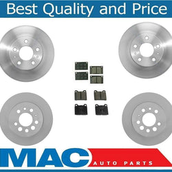 Front & Rear Rotors & Pads Kit For 88-93 Volvo 240 Must Have Vented Rotors CHECK