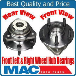 (2) New Front Hub Bearing 4x4 With Rear ABS Only With Pulse Vac 98-00 Ranger