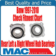 (2) 100% New Rear Wheel Bearings for Bmw 97-2010 528i / 01-07 525i REAR