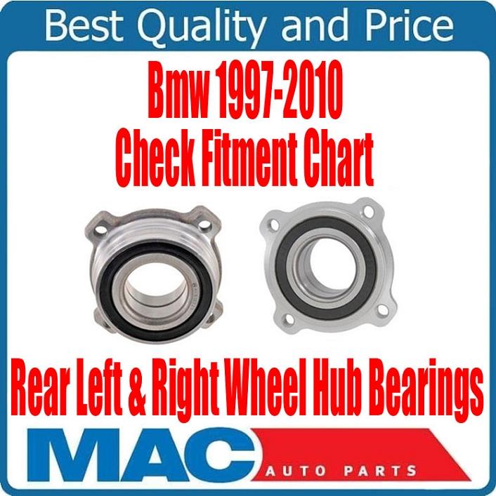 (2) 100% New Rear Wheel Bearings for Bmw 97-2010 528i / 01-07 525i REAR