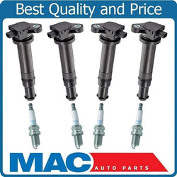 Tested Ignition Coils Boots & Spark Plugs for Kia RIO 8pc Kit 06-11