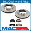 Front Brake Rotors Pads DUAL REAR WHEEL 4 Wheel Drive 90-00 K3500 Chevy Pick Up