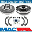 Rear Brake Drums and Shoes Springs with 4 Wheel ABS for Kia Rio 03-05