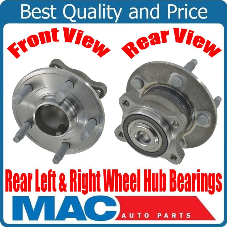 (2) 100% New Rear Wheel Hub Bearings for 12-15 Chevrolet Sonic 14-15 Trax