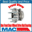 (1) Front Wheel Hub Bearing For 15-18 Chevy Colorado GMC Canyon Rear Wheel Drive