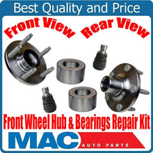 For 11-14 Ford Edge MKX (2) Wheel Hub & Bearing Repair Kit Ball Joints 4pc kit