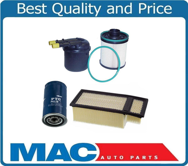 For 11-15 F250 Super Duty 6.7L Turbo Diesel 100% New Air Fuel & Oil Filter 3pc