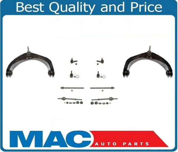 Se adapta a 06-08 Ram 1500 4 ruedas de tracción brazo de control superior y varillas de amarre de rótula, 10 piezas