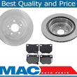 Rear Rotors & Brake Pads For Subaru Impreza WRX 2.5L Turbo 2006-2007