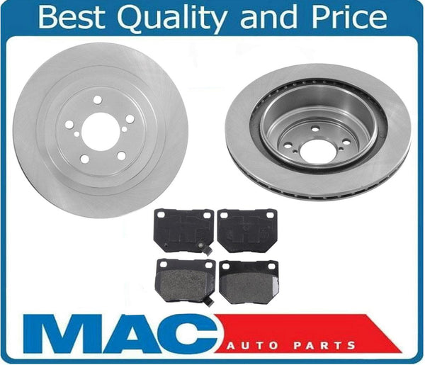 Rear Rotors & Brake Pads For Subaru Impreza WRX 2.5L Turbo 2006-2007