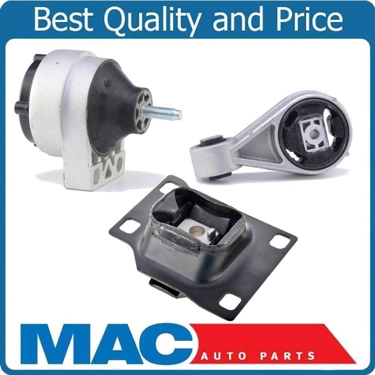 Vin (3) DOHC 00-04 2.0L Focus Motor delantero derecho Montaje del motor Torque Trans Mnt 3 piezas