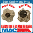 REAR (2) Hub and Bearing Hub Assembly NO ABS for Toyota Echo No ABS 2000 to 2005