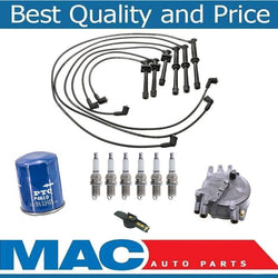 100% New Ignition Wires Spark Plugs Rotor & Cap 10pc Kit Mazda 626 2.5L 95-97