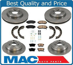 Front & Rear Brake Rotors & Ceramic Brake Pads 8Pc for Honda CR-V 2007-2011