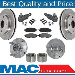 Almohadillas de rotores delanteros, rótulas, rodamientos de rueda con kits de buje para Suzuki Forenza 04-08