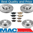 Frt & Rr Disc Rotors Ceramic Pads for 2014-2018 Turbo Ford Focus ST 2.0L Turbo