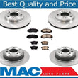 100% New Front & Rear Brake Rotors & Ceramic Pads 6pc Kit for Acura 3.5RL 96-98