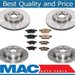 New F&R Brake Rotors & Ceramic Pads for 13-16 All Wheel Drive Ford Escape Turbo