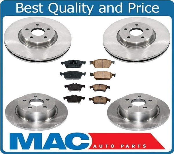 New F&R Brake Rotors & Ceramic Pads for 13-16 All Wheel Drive Ford Escape Turbo