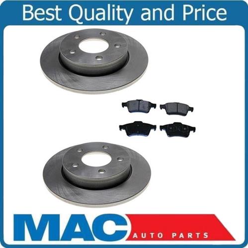 2004-2005 Mazda 3 2.0L Rear Left and Right Brake Rotors & Ceramic Pads