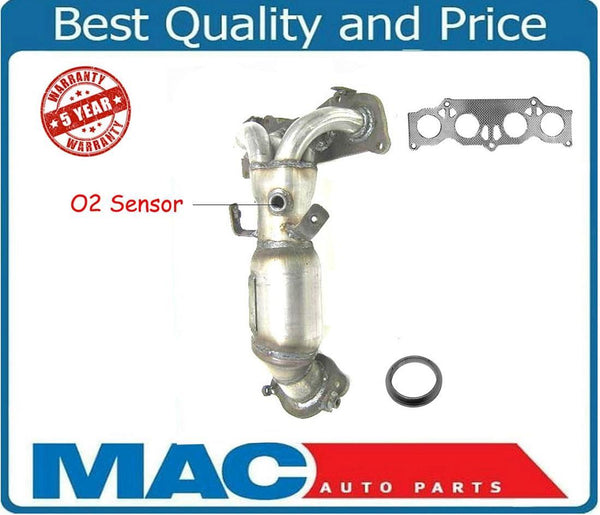 04-05 Rav4 / 05 06 TC 2.4L Engine Front Manifold Catalytic Converter W/ Gasket