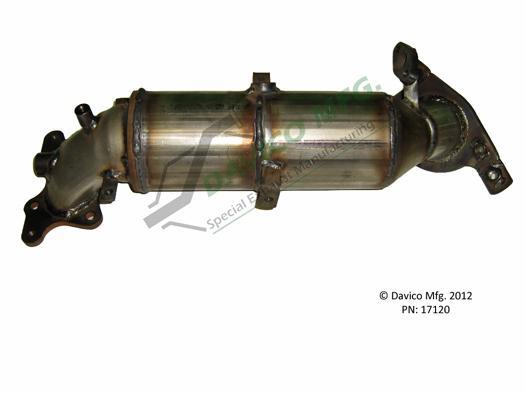 Fits 2006-2011 Civic 1.8L Front Rad Side Catalytic Converter With Gasket