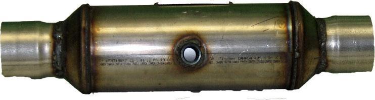 Convertidor Catalítico Trasero Universal Cuerpo de Acero Inoxidable 2.25 Entrada Salida 15 OAL 