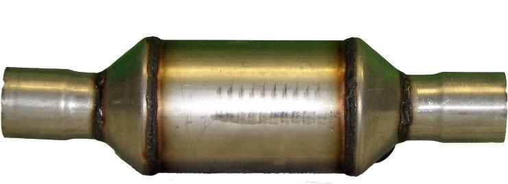 Convertidor Catalítico Trasero Universal Cuerpo de Acero Inoxidable 2.50 Entrada Salida 15 OAL