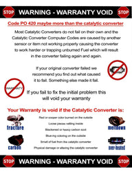 Convertidores catalíticos redondos universales OBD II de 15 pulgadas 1.75 ID (2) fabricados en EE. UU.