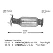 Front Catalytic Converter Catco Fits NISSAN 05-10 Pathfinder & Xterra 4.0L D/S