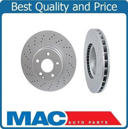 00-02 Mercedes S430 S500 00-03 CL500 (2) Cross Drilled Front Rotors