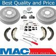 Rear Drums Brake Shoes Cylinders Springs Kit & Repair Kit 14pc for Mazda 2 11-15