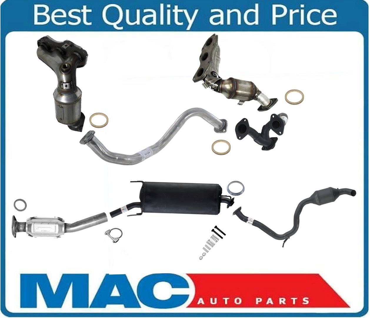 Front & Rear Catalytic Converter Muffler Tail Pipe For Toyota Rav4 V6 3.5L 06-12