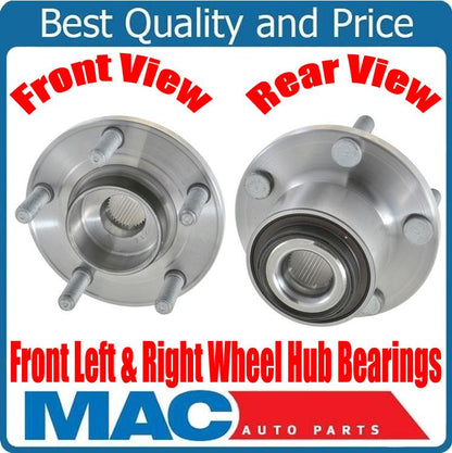 2 Front Hub and Bearings fits for Volvo S40 V50 2005-2011 Volvo C30 2007-2013