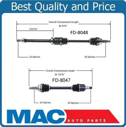 00-04 Focus IB5 Manual Trans D/S & P/S Front Cv Axle Shafts FD8047 FD8048