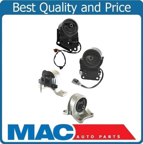 Engine Mounts w/ Sensors & Transmission Mount 4pc Kit for Nissan Quest A/T 04-06