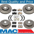 New Front & Rear Brakes Disc Rotors Ceramic Pads 8pc for Lexus IS350 2009-2011