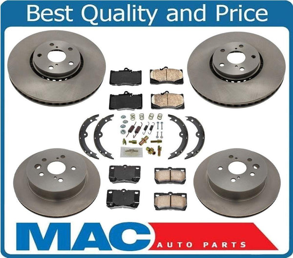 New Front & Rear Brakes Disc Rotors Ceramic Pads 8pc for Lexus IS350 2009-2011