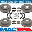 100% New Front & Rear Brake Rotors & Brake Pads Fits For 07-09 Chevy Equinox 8pc