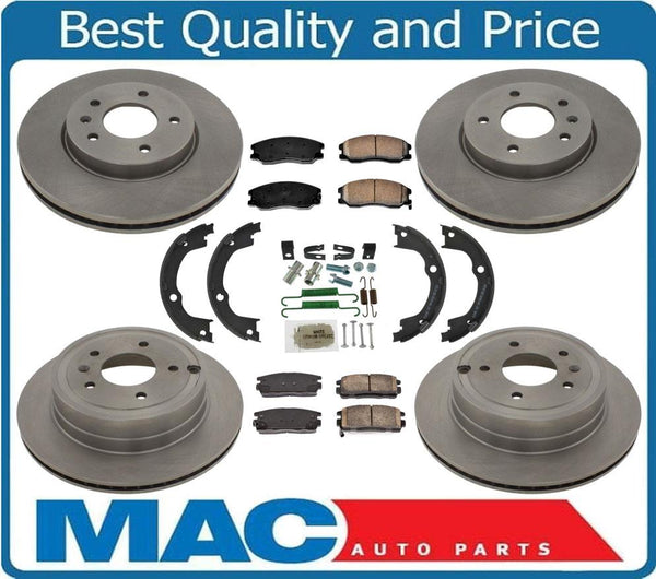 100% New Front & Rear Brake Rotors & Brake Pads Fits For 07-09 Chevy Equinox 8pc