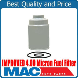 IMPROVED 4.00 Micron Fuel Filter for Chevrolet Silverado 6.6L Turbo Diesel 10-16