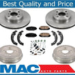 New Front Rotors Brake Pads Rear Drums Shoes Spring Kit fot Toyota Prius C 12-19