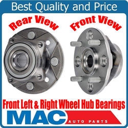 100% New Front Left & Right Wheel Hub Bearings for Honda Accord 2.2L 90-97