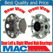 New Rear Left & Right Wheel Hub Bearings Front Wheel Drive for Acura RLX 14-19