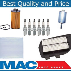 Double Platinum Spark Plugs Air Cabin Oil Gas Filters for Cadillac CTS 3.2L