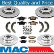 Fits for Volvo S80 99-05 W/ 305MM Front Rotors Brake Pads Shoes & Spring Kit