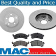 95-05 Cavalier Sunfire (2) Front Brake Rotors & Ceramic Front Brake Pads 3Pc Kit